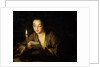 Girl with a Candle, late 17th or early 18th century. by Jean-Baptiste Santerre
