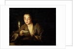 Girl with a Candle, late 17th or early 18th century. by Jean-Baptiste Santerre