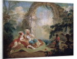 Turkish Pasha and Odalisque, late 18th or early 19th century.. by Jean-Baptiste Hilair