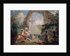 Turkish Pasha and Odalisque, late 18th or early 19th century.. by Jean-Baptiste Hilair