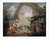 Turkish Pasha and Odalisque, late 18th or early 19th century.. by Jean-Baptiste Hilair