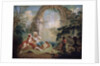Turkish Pasha and Odalisque, late 18th or early 19th century.. by Jean-Baptiste Hilair