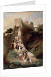 Leaving the Castle, 19th century by Eugene Isabey