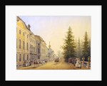 The Main Entrance of the Great Palace in the Peterhof, 1852 by Vasilij Semenovic Sadovnikov