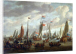 Tsar Peter I visiting England in January 1698, early 18th century by Abraham Storck