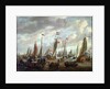 Tsar Peter I visiting England in January 1698, early 18th century by Abraham Storck