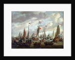 Tsar Peter I visiting England in January 1698, early 18th century by Abraham Storck