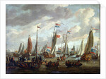 Tsar Peter I visiting England in January 1698, early 18th century by Abraham Storck
