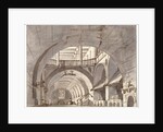 Stage design for a theatre play, 1800s. by Pietro Gonzaga
