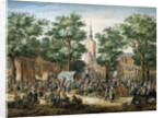 The Big Green Market in The Hague, 1769 by Paulus Constantijn la Fargue