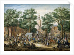 The Big Green Market in The Hague, 1769 by Paulus Constantijn la Fargue
