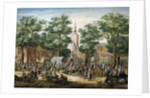 The Big Green Market in The Hague, 1769 by Paulus Constantijn la Fargue