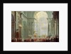 Interior of the Basilica of Saint Peter in Rome, 18th century. by Giovanni Paolo Panini