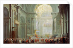 Interior of the Basilica of Saint Peter in Rome, 18th century. by Giovanni Paolo Panini