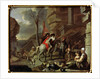 Horsemen at a Tavern, second half of 17th century. by French Master