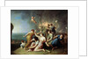 Nymphs Burning the Ship of Telemachus, 1746 by Henri Antoine de Favannes