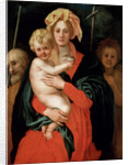 Madonna and Child with Saint Joseph and John the Baptist, 1520s. by Jacopo Pontormo