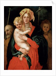 Madonna and Child with Saint Joseph and John the Baptist, 1520s. by Jacopo Pontormo