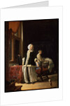 Morning of a Young Lady, c1660 by Frans van Mieris