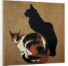 Two Cats by Theophile Alexandre Steinlen