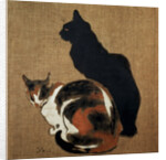 Two Cats by Theophile Alexandre Steinlen
