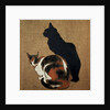 Two Cats by Theophile Alexandre Steinlen