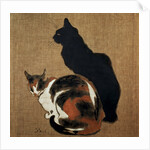 Two Cats by Theophile Alexandre Steinlen