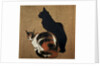 Two Cats by Theophile Alexandre Steinlen