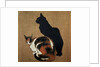 Two Cats by Theophile Alexandre Steinlen