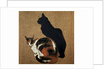 Two Cats by Theophile Alexandre Steinlen
