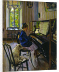 At the Piano, 1914. by Sergey Vinogradov