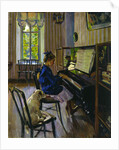 At the Piano, 1914. by Sergey Vinogradov