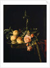 Roses and Peaches, 1659 by Willem van Aelst