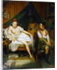 Two girls, 19th century. by Louis Eugene Bertier