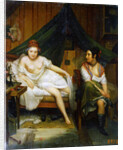Two girls, 19th century. by Louis Eugene Bertier