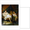 Two girls, 19th century. by Louis Eugene Bertier