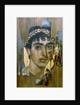 Portrait of a youth in a gold wreath, Fayum mummy portrait, Romano-Egyptian, early 2nd century by Unknown