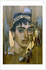 Portrait of a youth in a gold wreath, Fayum mummy portrait, Romano-Egyptian, early 2nd century by Unknown
