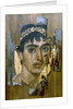Portrait of a youth in a gold wreath, Fayum mummy portrait, Romano-Egyptian, early 2nd century by Unknown