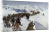 Count Argutinsky Crossing the Caucasian Range, 1892 by Franz Roubaud