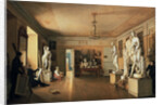 Atelier of the Artist Alexei Venetsianov in St Petersburg, 1827. by Alexander Alexeyev