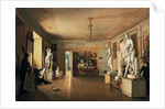 Atelier of the Artist Alexei Venetsianov in St Petersburg, 1827. by Alexander Alexeyev