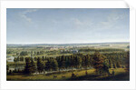 Palace Park as Seen from the Gatchina Palace, 1790s. by Johann Jakob Mettenleiter