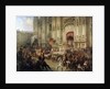 Ceremonial Reception of Field Marshal Alexander Suvorov in Milan in April 1799, 1850s by Adolf Jossifovich Charlemagne