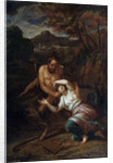 Pan and the Nymph Syrinx, 17th century by Sébastien Bourdon