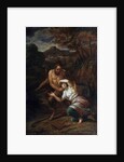 Pan and the Nymph Syrinx, 17th century by Sébastien Bourdon