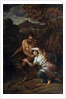 Pan and the Nymph Syrinx, 17th century by Sébastien Bourdon