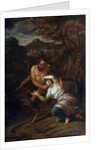 Pan and the Nymph Syrinx, 17th century by Sébastien Bourdon