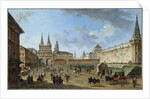 View of the Resurrection Gate on Red Square, Moscow, Russia, c1801 by Fyodor Yakovlevich Alexeev