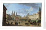 View of the Resurrection Gate on Red Square, Moscow, Russia, c1801 by Fyodor Yakovlevich Alexeev